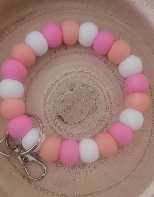 Pink Peach Wristlet