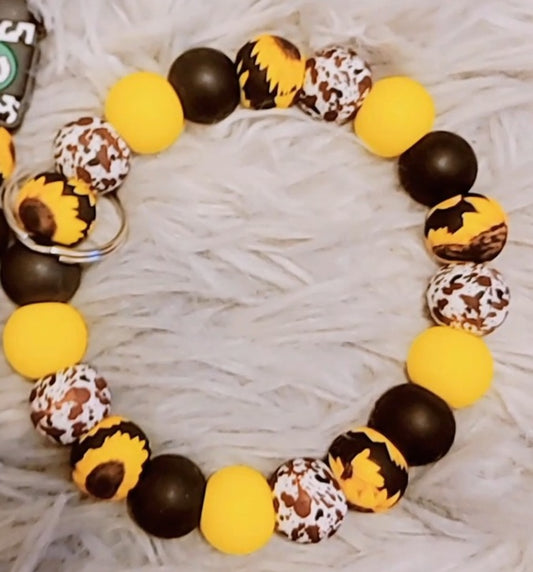 Sunflower wristlet